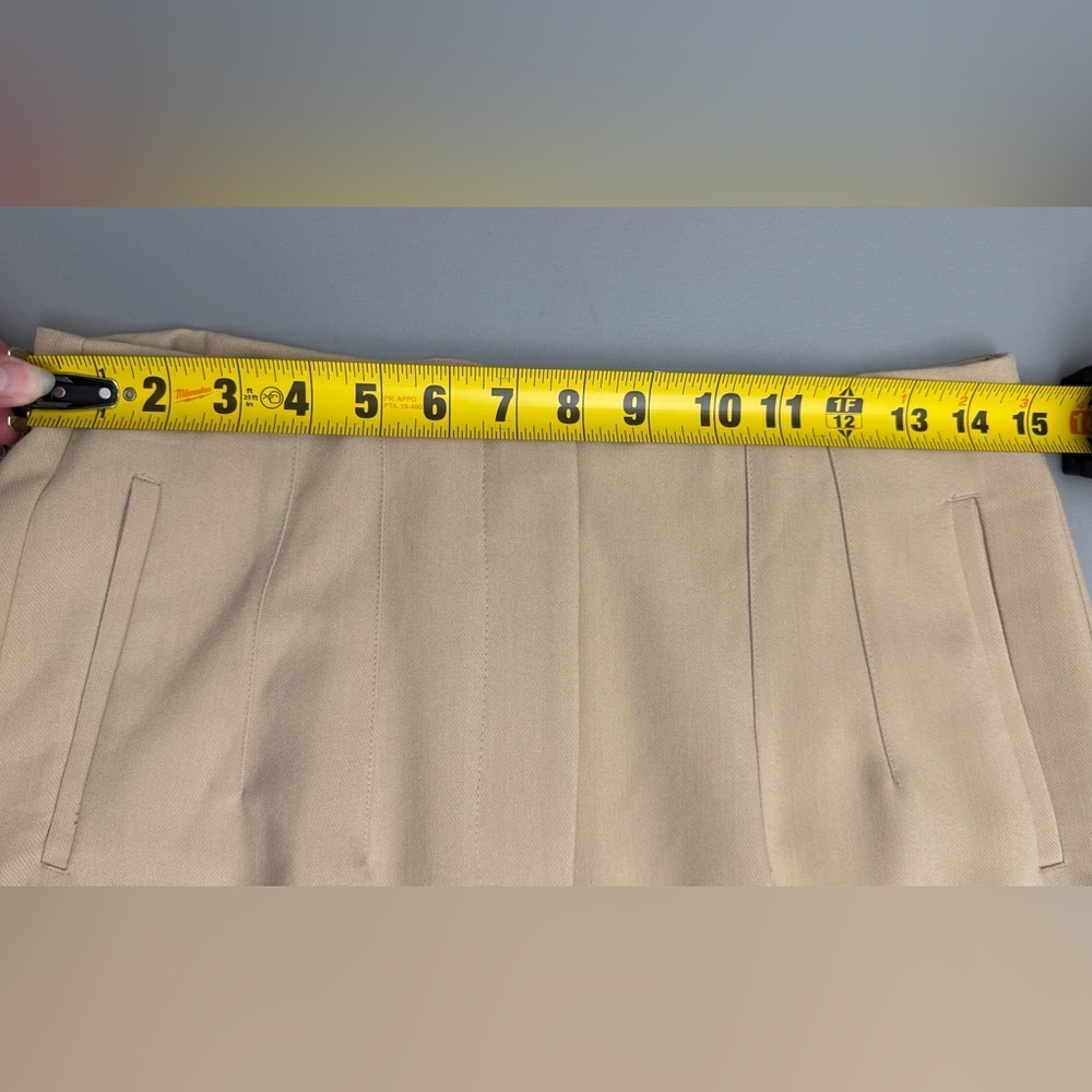 Nine West High Rise Tapered Pants Size 10 Beige NWT Work Office - Picture 10 of 12